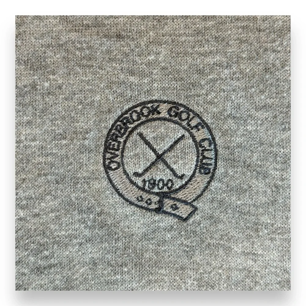 Peter Millar Crown Soft Golf Sweater Vest Men L Cotton/Silk Overbrook CC 1/4 Zip